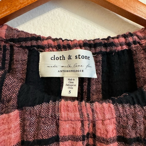 Anthropologie Cloth & Stone Daia Plaid Dress - Picture 4 of 16